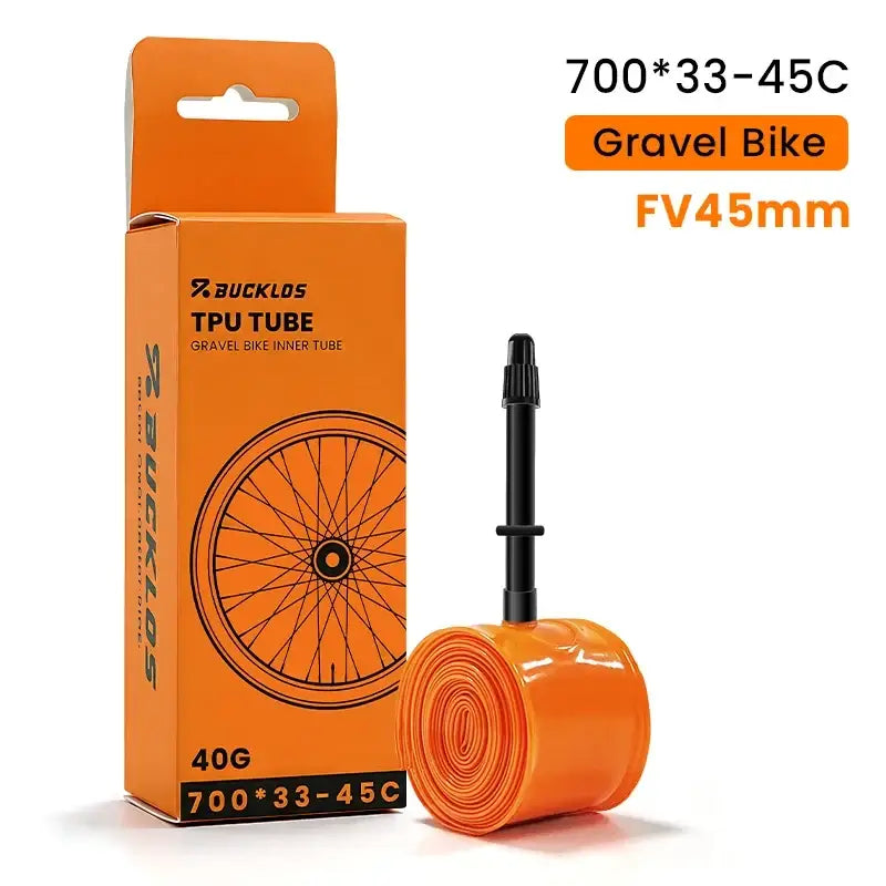 BUCKLOS Bike Inner Tube TPU 700C Bicycle Inner Tire Ultralight Wear-resistant Road Gravel Cycling Tire Tubes Bicycle