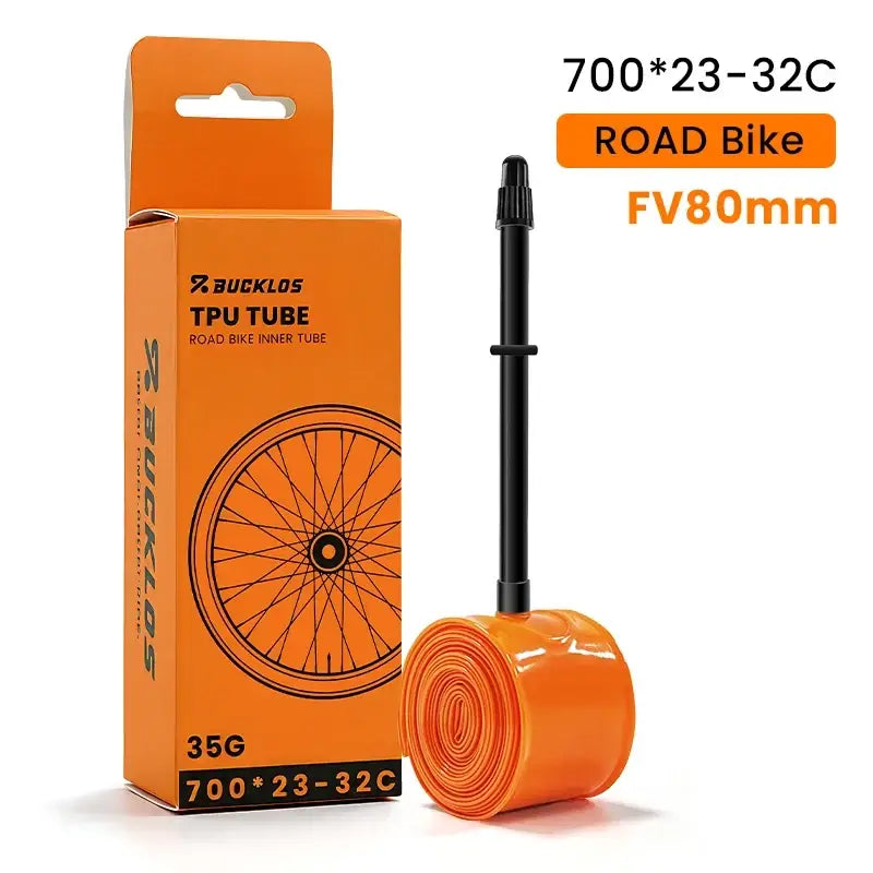 BUCKLOS Bike Inner Tube TPU 700C Bicycle Inner Tire Ultralight Wear-resistant Road Gravel Cycling Tire Tubes Bicycle