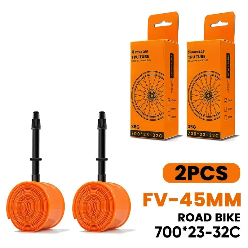 BUCKLOS Bike Inner Tube TPU 700C Bicycle Inner Tire Ultralight Wear-resistant Road Gravel Cycling Tire Tubes Bicycle
