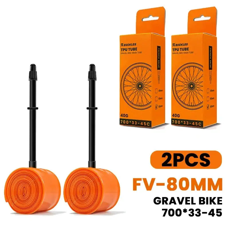 BUCKLOS Bike Inner Tube TPU 700C Bicycle Inner Tire Ultralight Wear-resistant Road Gravel Cycling Tire Tubes Bicycle