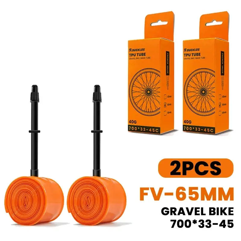 BUCKLOS Bike Inner Tube TPU 700C Bicycle Inner Tire Ultralight Wear-resistant Road Gravel Cycling Tire Tubes Bicycle
