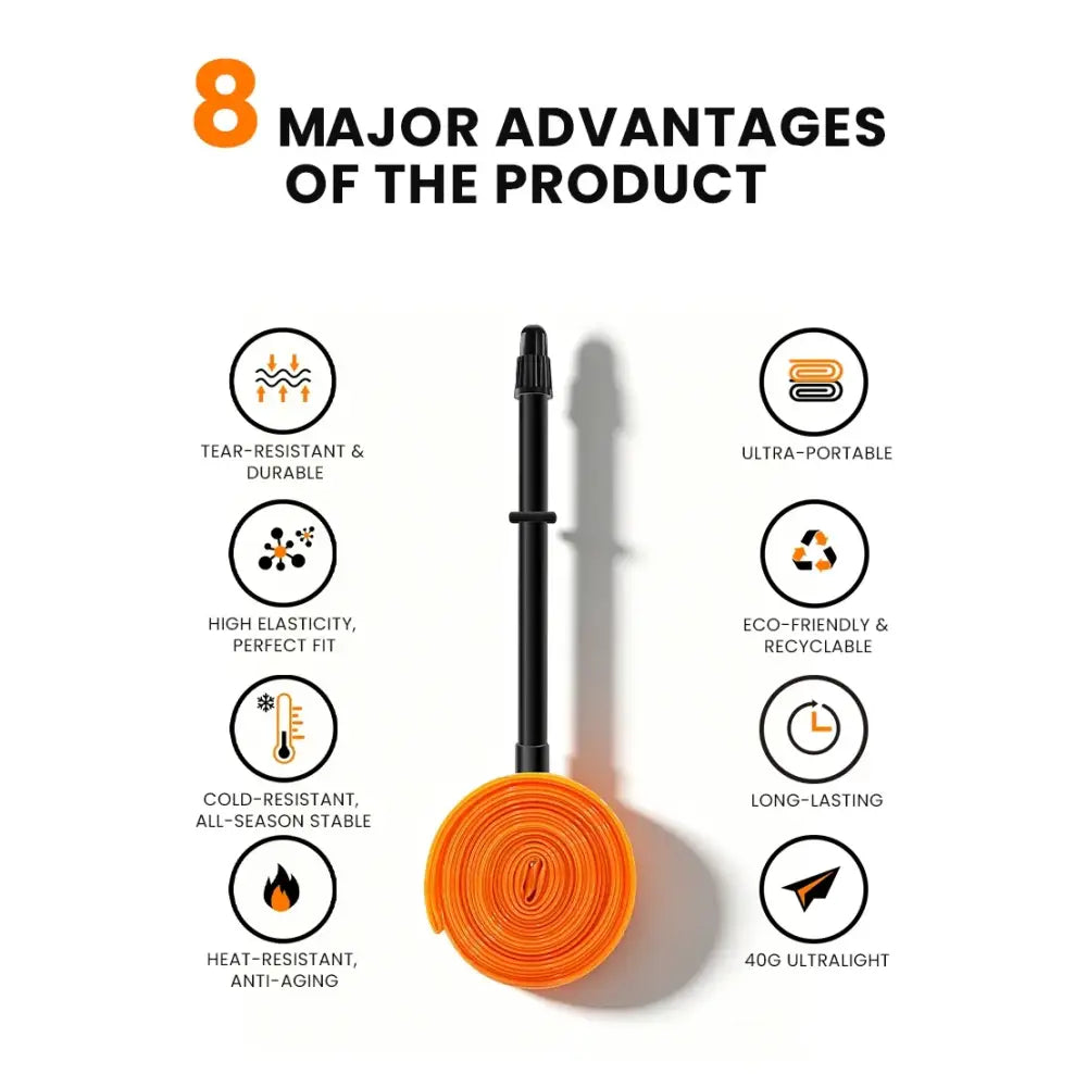 BUCKLOS Bike Inner Tube TPU 700C Bicycle Inner Tire Ultralight Wear-resistant Road Gravel Cycling Tire Tubes Bicycle
