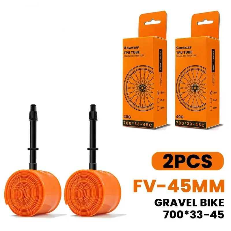 BUCKLOS Bike Inner Tube TPU 700C Bicycle Inner Tire Ultralight Wear-resistant Road Gravel Cycling Tire Tubes Bicycle