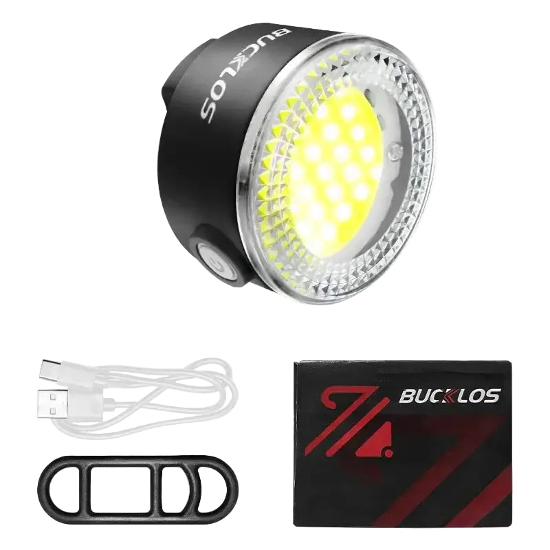 BUCKLOS COB Bike Taillights Headlight USB Rechargeable Bicycle Safety Warning Light MTB LED Front Rear Lantern Cycling