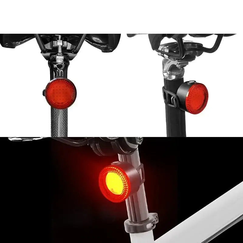 BUCKLOS COB Bike Taillights Headlight USB Rechargeable Bicycle Safety Warning Light MTB LED Front Rear Lantern Cycling