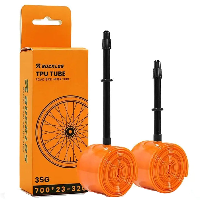 BUCKLOS Gravel Road Bike Inner Tube 700C Bicycle TPU Inner Tube 700x23/32C 700x33/45C TPU Inner Tire 45mm 65mm 80mm