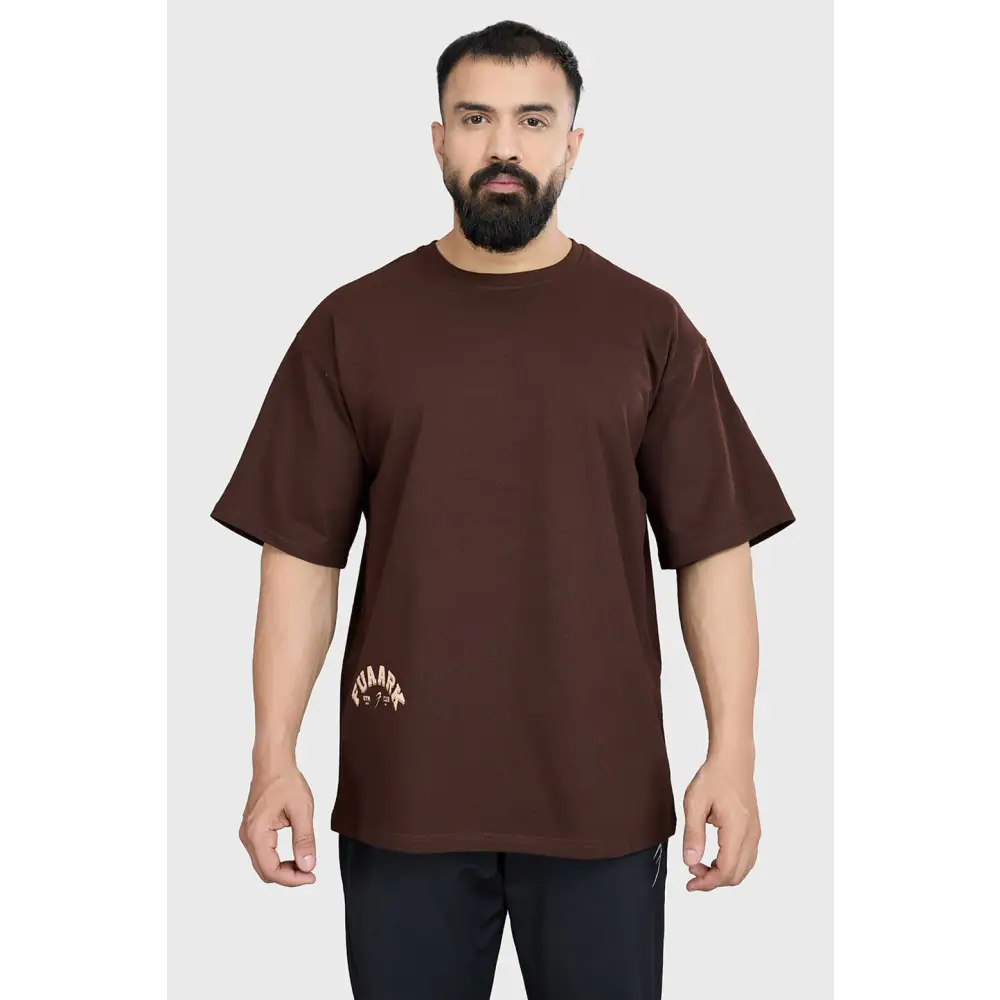 Bull Oversized T-shirt Coffee - Tshirts