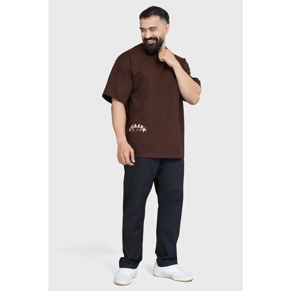 Bull Oversized T-shirt Coffee - Tshirts