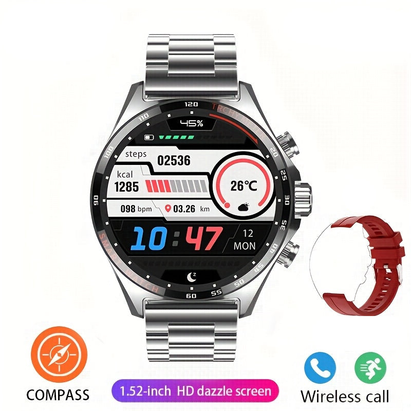 LIGE Men's Smart Watch – Touch Screen with Wireless Calls & Fitness Tracking (6 designs available)
