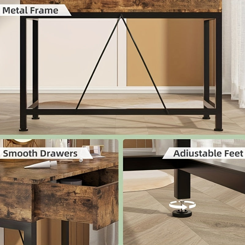 Computer Desk with Drawers (3 colours available)