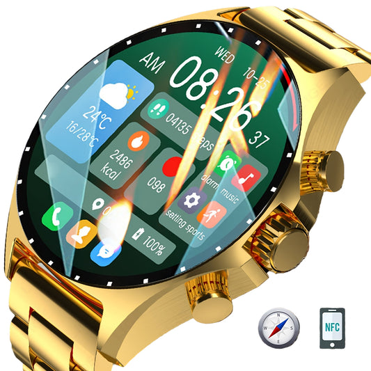 LIGE Men's Smart Watch – Touch Screen with Wireless Calls & Fitness Tracking (6 designs available)