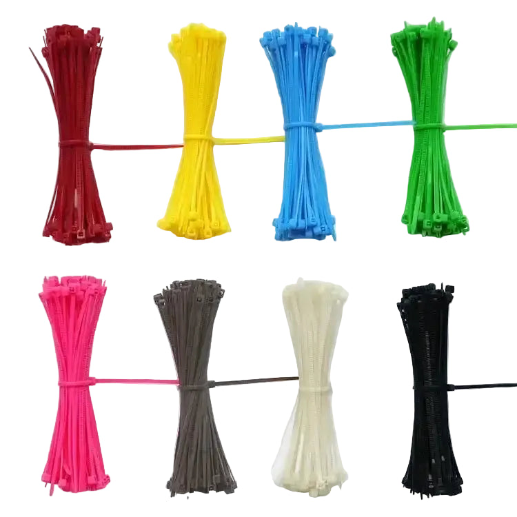 Cable Ties Nylon Self Locking 100/150/200mm Multicolour Plastic Zip Wire Binding Wrap Straps DIY Cable Fasten Organiser