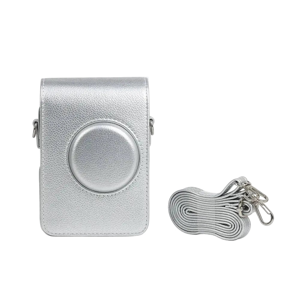 Camera Bag For Fujifilm Instax Mini EVO Instant Film Camera Case PU Leather Soft Silicone Cover Bag with Shoulder Strap