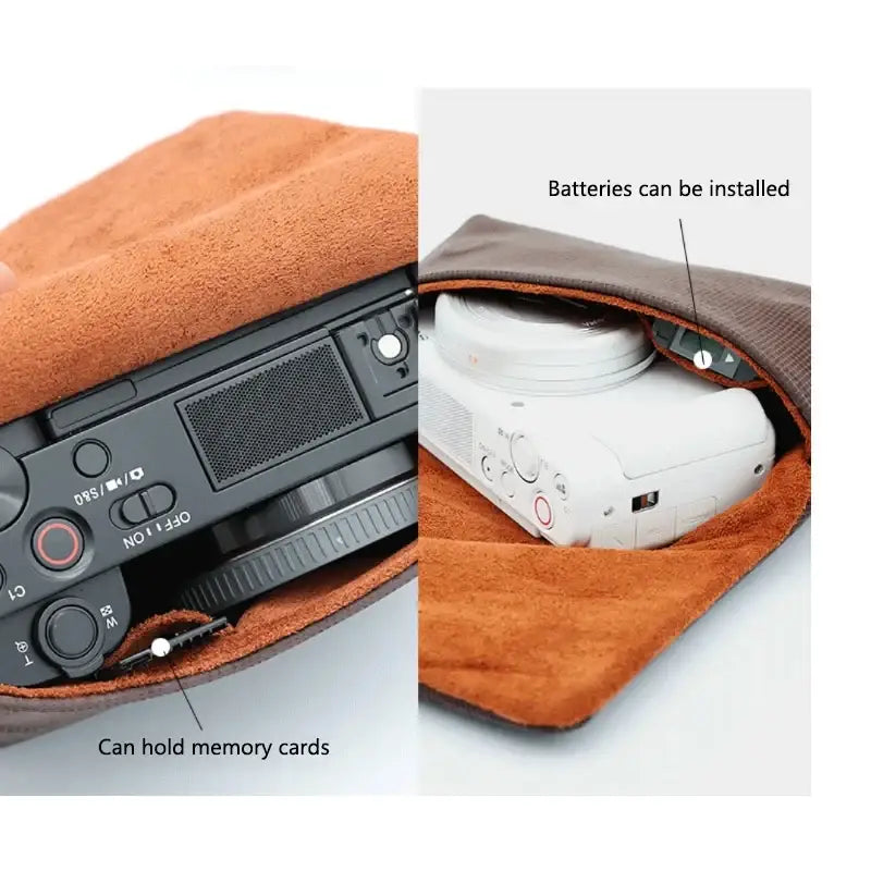 Camera Storage Bag Portable Camera Bag Case Storage Pouch for Sony ZV1 ZVE10 LX10 RX100 Body for Canon G7X III Olympus