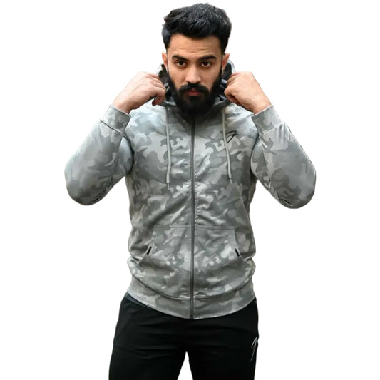 Camo Jacket Light Grey