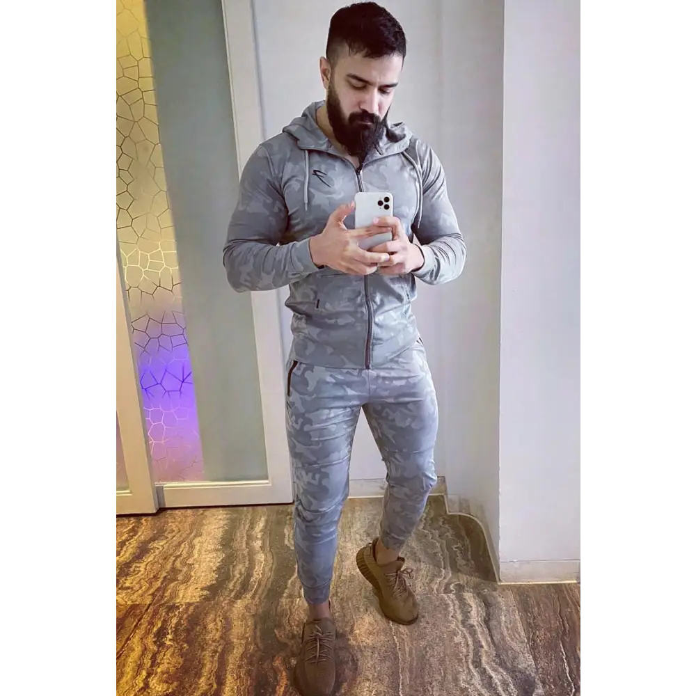 Camo Jacket Light Grey