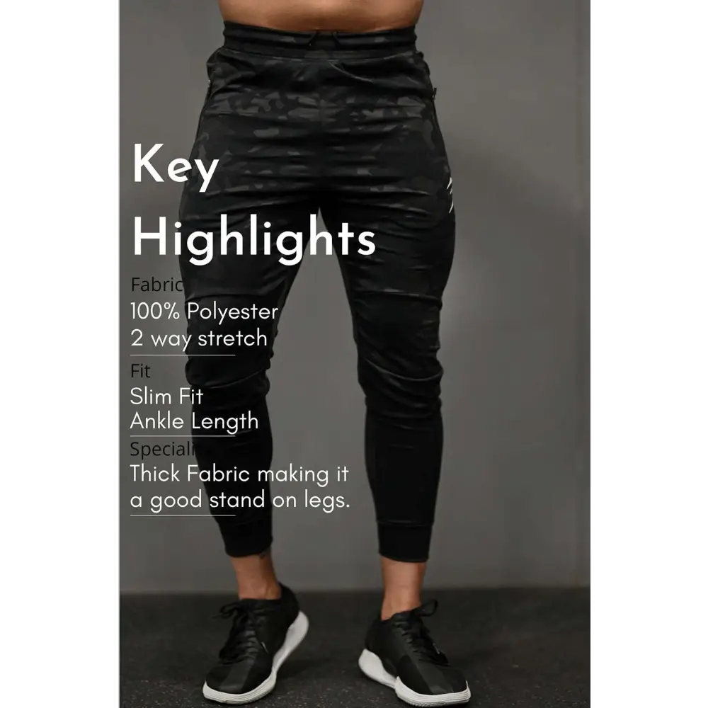 Camo Joggers Black - Joggers