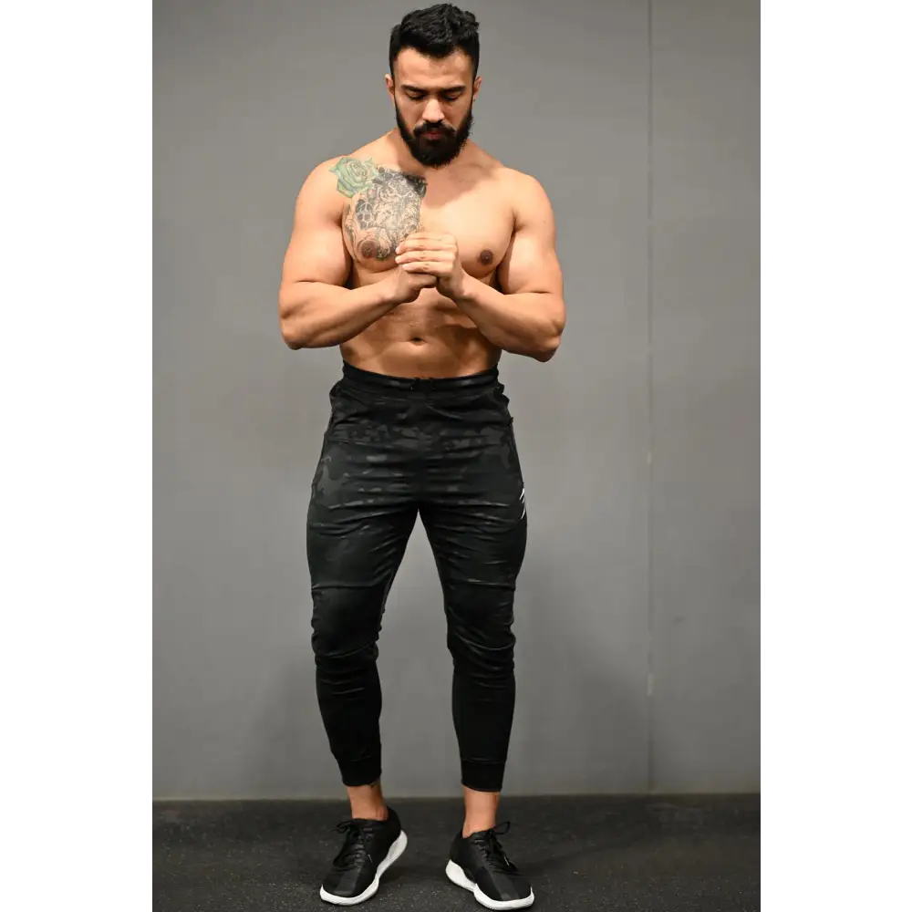 Camo Joggers Black - Joggers