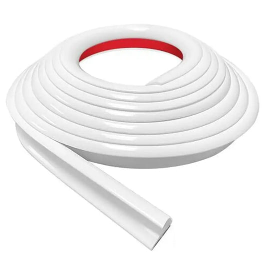 Camper Van Gutter Rain Guard – J Shape Drip Stop PVC Rain Gutter (5m) - 5m / Camper Van Gutter Rain Guard - HBC