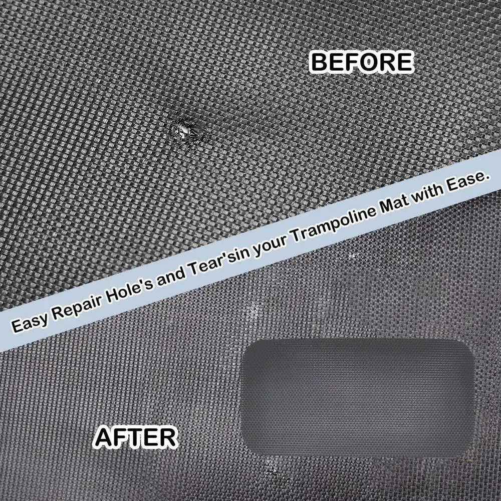 Camping Tent Trampoline Waterproof Patch Fixing Kit Trampoline Patch Repair Kit Repair Mat Tear Hole Repairing Tools