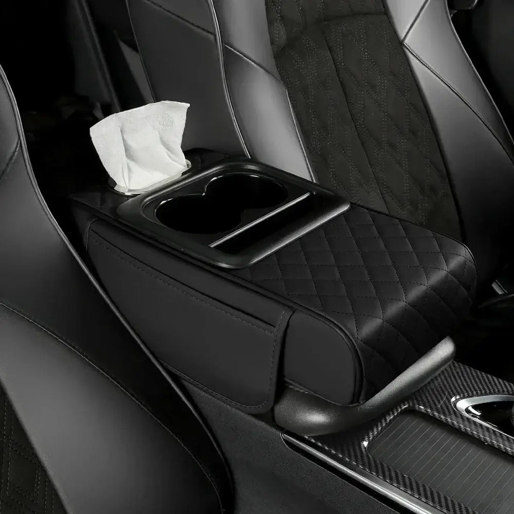 Car Armrest Height Pad with Storage (5 colours available) - Black / Arm Rest - HBC
