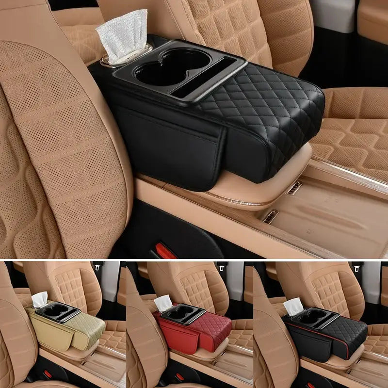 Car Armrest Height Pad with Storage (5 colours available) - HBC