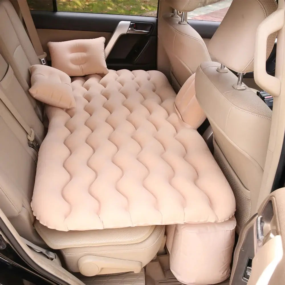 Car Back Seat Inflatable Travel Mattress (4 colours available) - Beige / Travel Mattress - HBC
