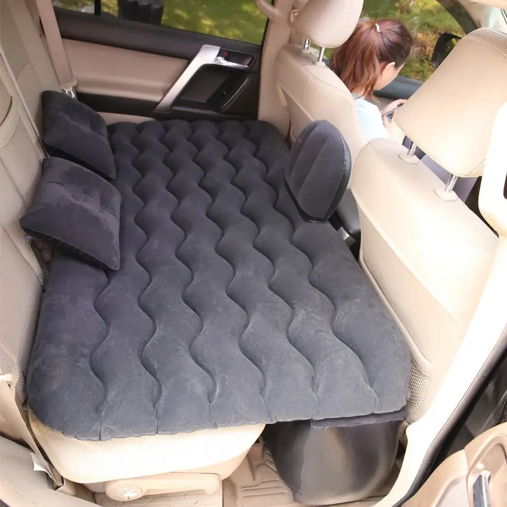 Car Back Seat Inflatable Travel Mattress (4 colours available) - Black / Travel Mattress - HBC