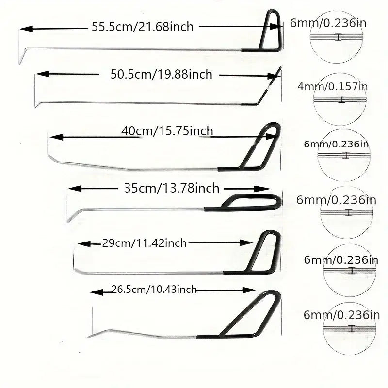 Car Dent Repair Tool Set (6pcs) - HBC