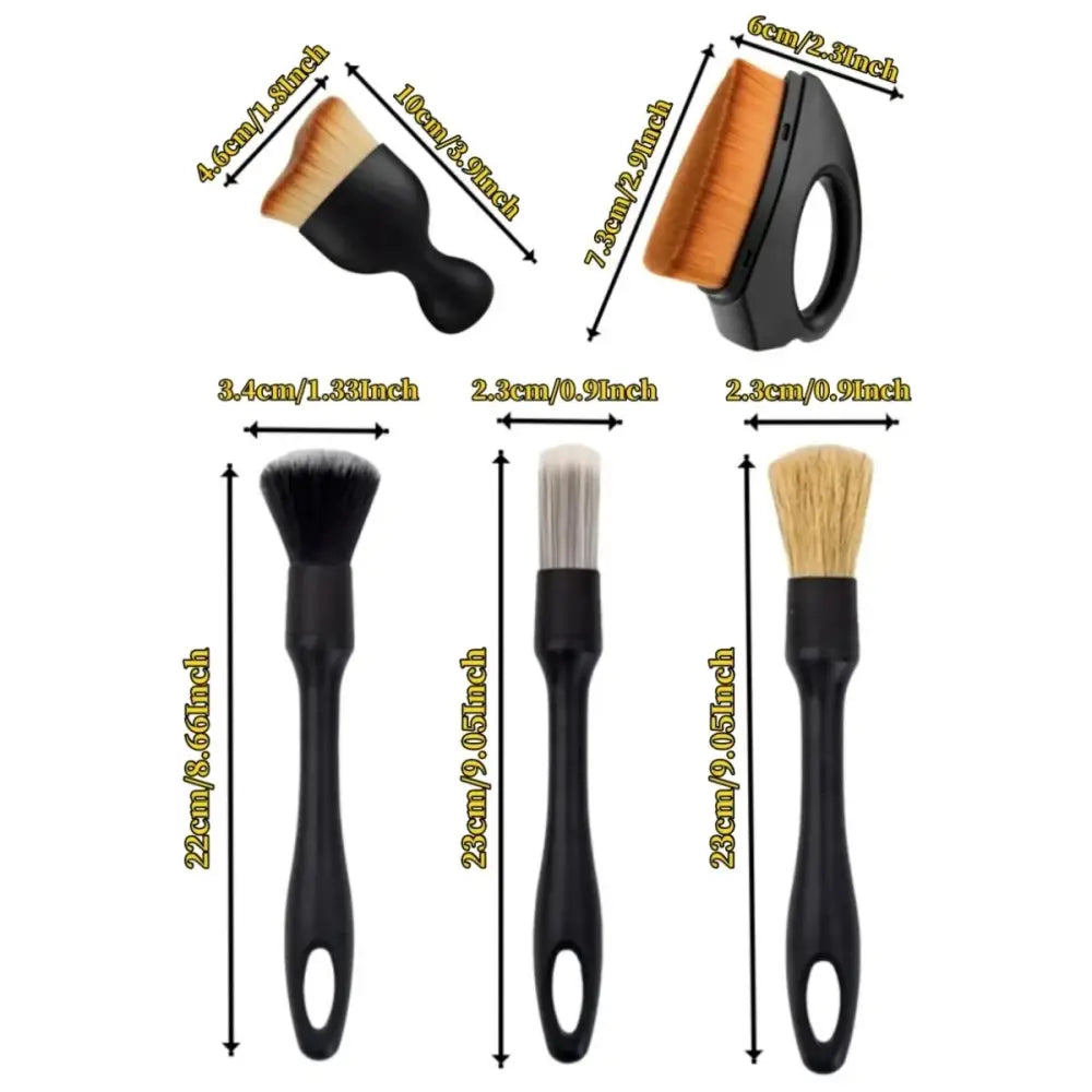 Car Detailing Brush Set (4–5PCS) - HBC