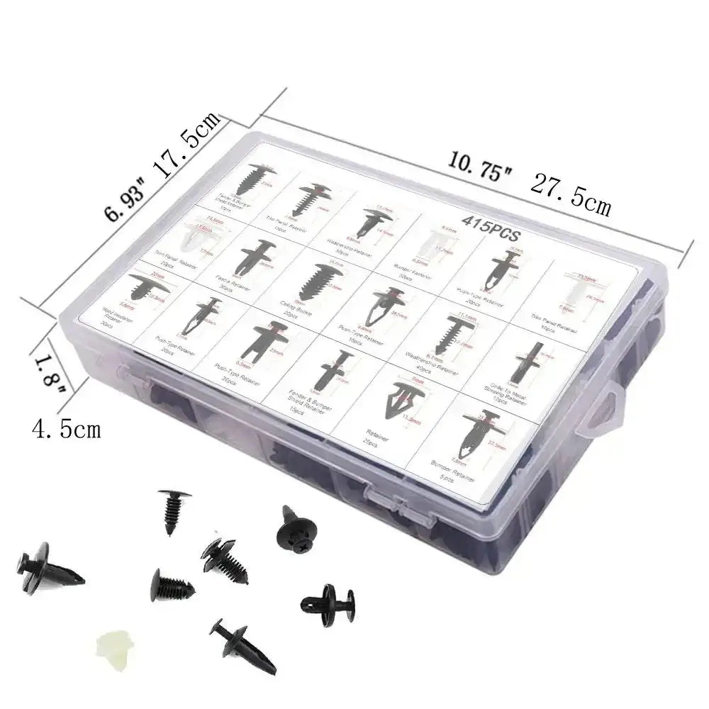 Car Fastener Clip Kit – Plastic Rivets & Retainer Pins (different types available) - HBC