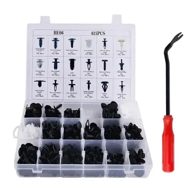 Car Fastener Clip Kit – Plastic Rivets & Retainer Pins (different types available) - HBC