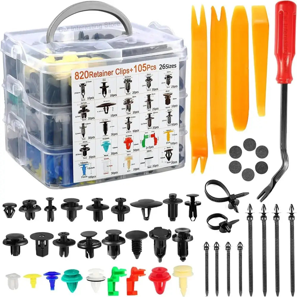 Car Fastener Clip Kit – Plastic Rivets & Retainer Pins (different types available) - HBC