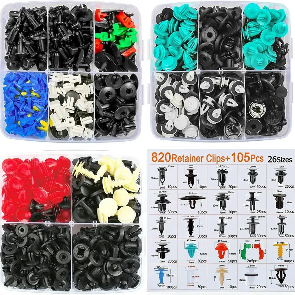 Car Fastener Clip Kit – Plastic Rivets & Retainer Pins (different types available) - HBC