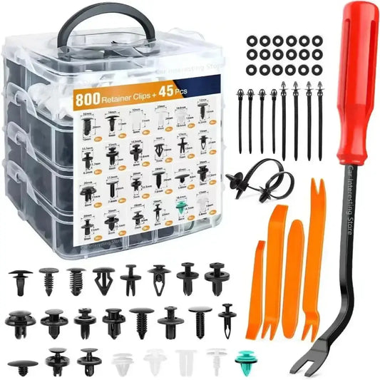 Car Fastener Clip Kit – Plastic Rivets & Retainer Pins (different types available) - HBC