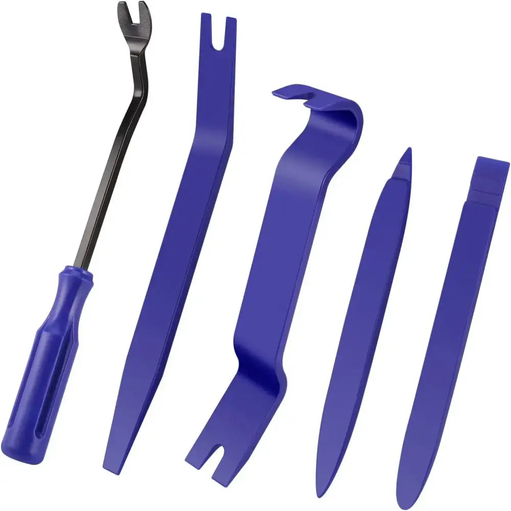 Car Interior Trim Removal Tool Kit (different sets & colours available) - Blue 5pcs - HBC