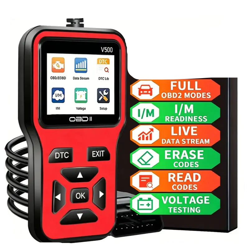 Car OBD2 Scanner Diagnostic Tool Code Reader Car Voltage Tester Engine Fault Code Scanner Charging Tester Diagnostic