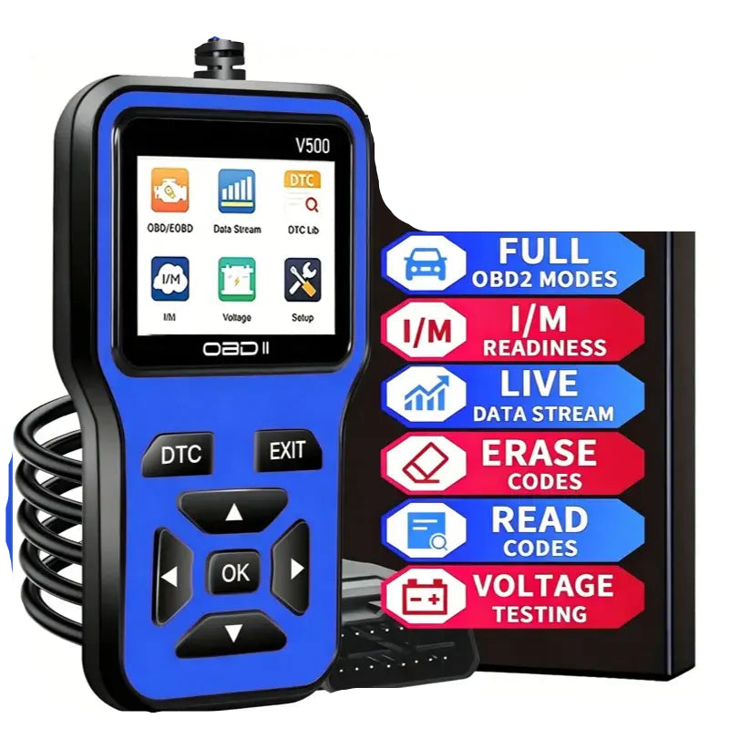 Car OBD2 Scanner Diagnostic Tool Code Reader Car Voltage Tester Engine Fault Code Scanner Charging Tester Diagnostic