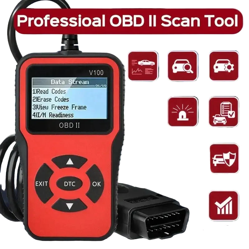 Car OBD2 Scanner Diagnostic Tool Code Reader Car Voltage Tester Engine Fault Code Scanner Charging Tester Diagnostic