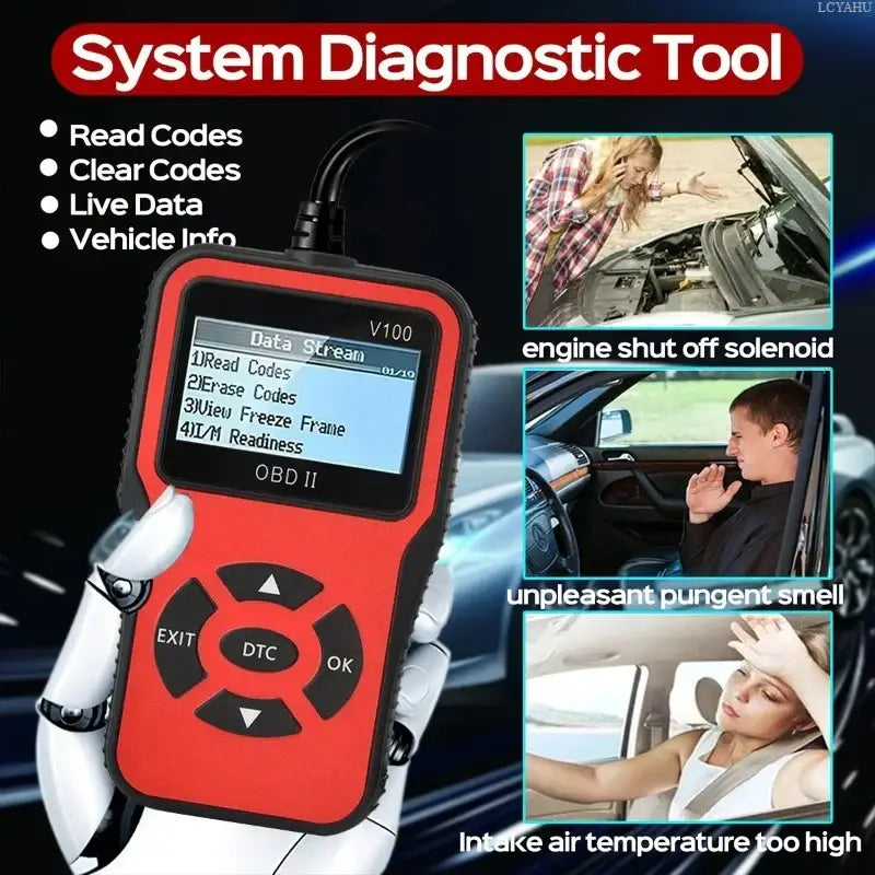 Car OBD2 Scanner Diagnostic Tool Code Reader Car Voltage Tester Engine Fault Code Scanner Charging Tester Diagnostic