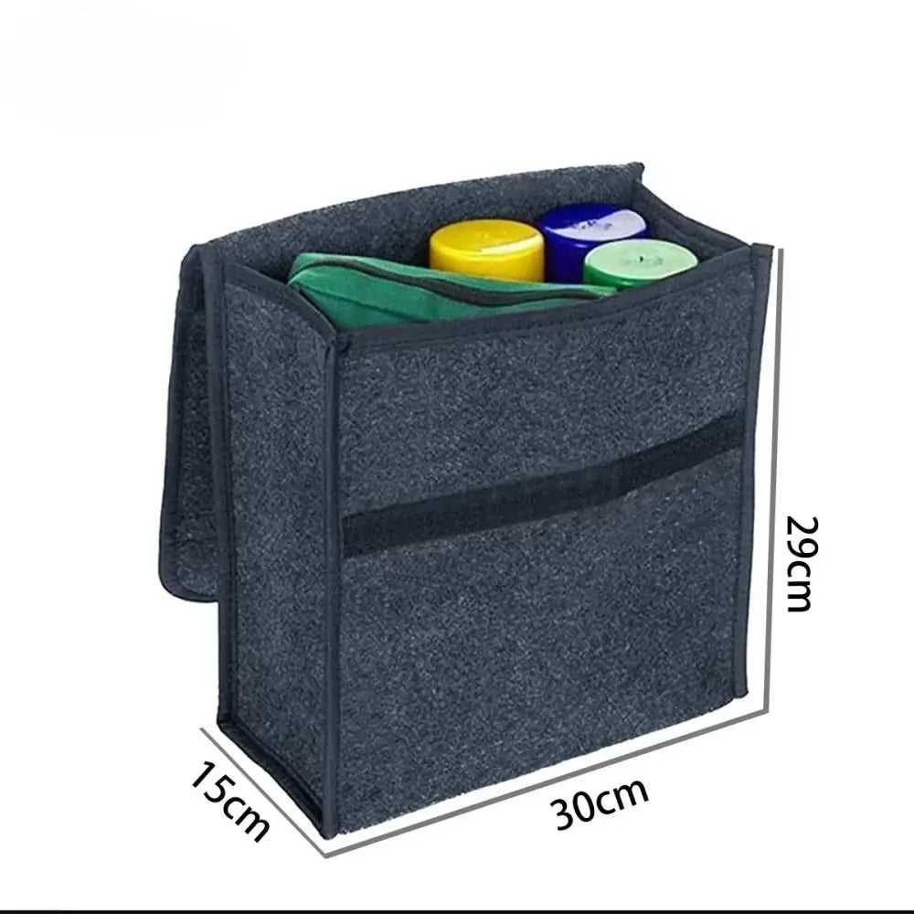 Car Storage Box – Large-Capacity Portable Non-Slip Organizer (2 sizes available) - 30x15x29cm - HBC