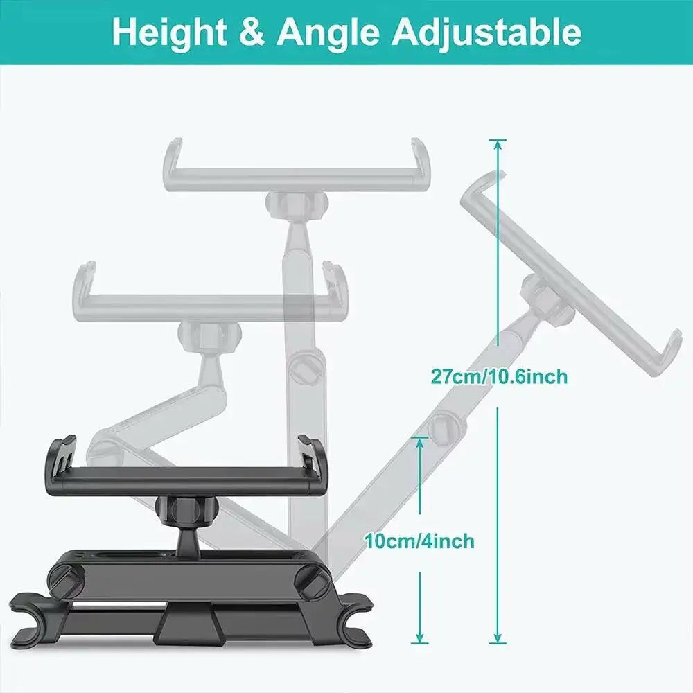 Car Tablet Holder - Headrest Mount Cradle for iPad Air Mini and 4.7-12.9’’ Devices