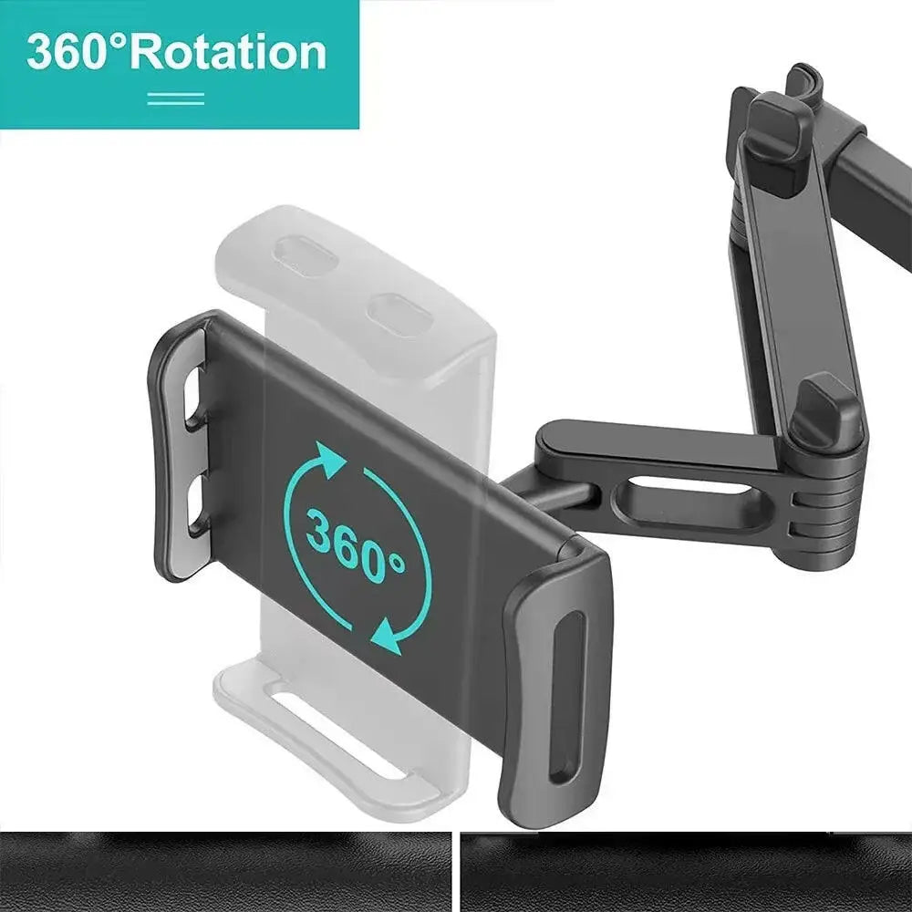 Car Tablet Holder - Headrest Mount Cradle for iPad Air Mini and 4.7-12.9’’ Devices