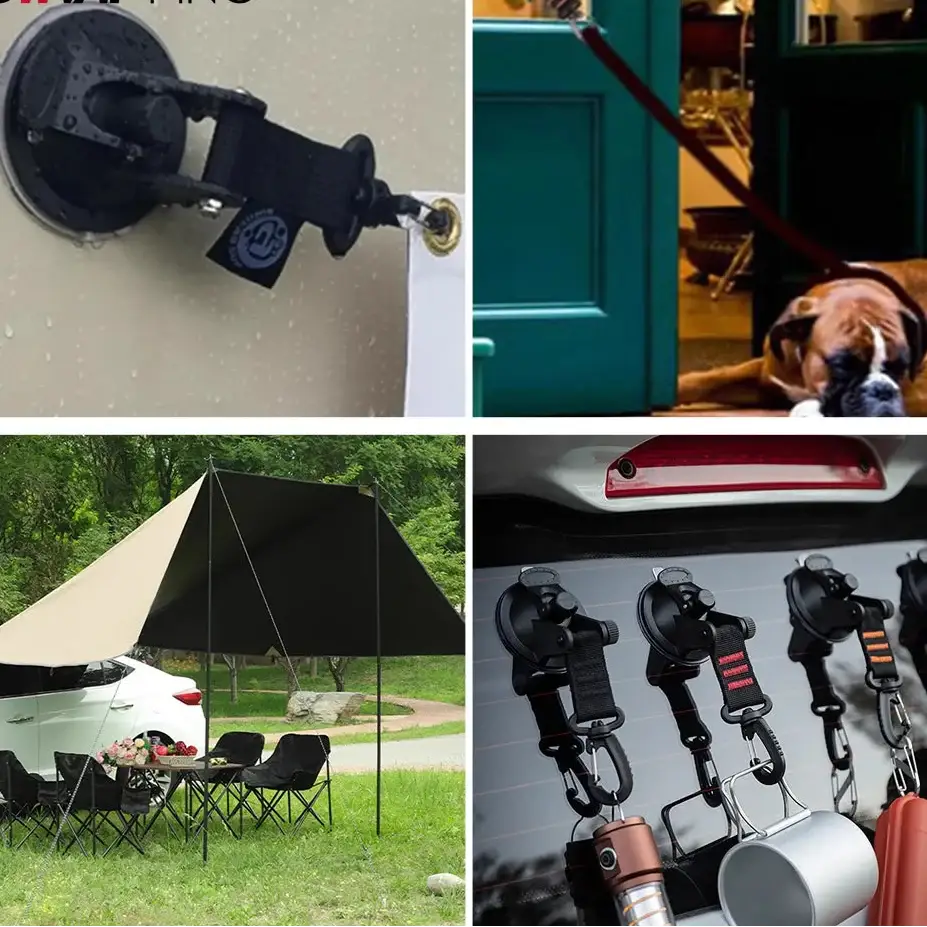 Car Tent Suction Cup Awning Anchor Hooks (different sets available) - SS