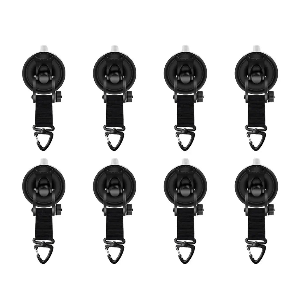 Car Tent Suction Cup Awning Anchor Hooks (different sets available) - Camping Accessory / Suction Cup Buckle / 8pcs - SS