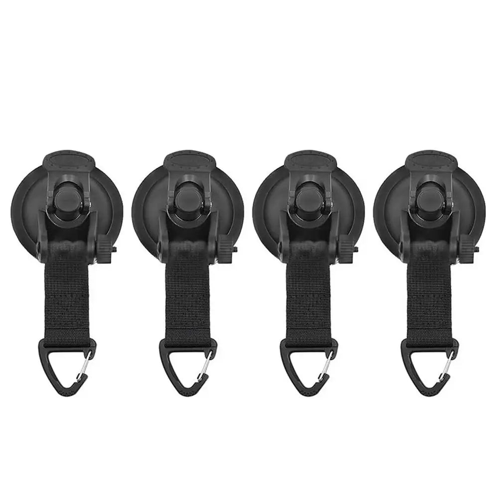 Car Tent Suction Cup Awning Anchor Hooks (different sets available) - Camping Accessory / Suction Cup Buckle / 4pcs - SS