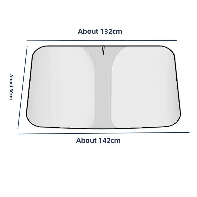 Car Window Sunshade Cover – Folding - L - HBC