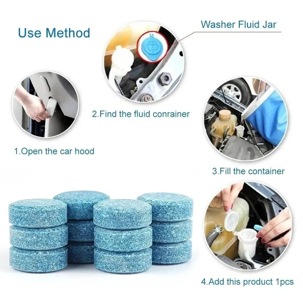 Car Windscreen Cleaner - Effervescent Tablets (available in different quantities) - HBC