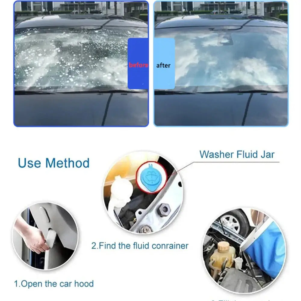 Car Windscreen Cleaner - Effervescent Tablets (available in different quantities) - HBC