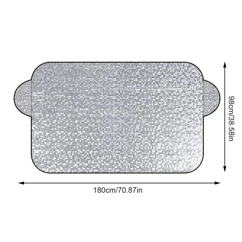 Car Windshield Snow & Ice Protector – Front/Rear Winter / Sunshade Cover - HBC